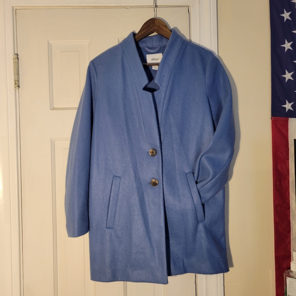 Bkue notch collar jacket